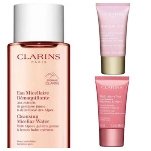 Clarins Multi-Active Day & Night Cream Plus Cleansing Micellar Water NEW